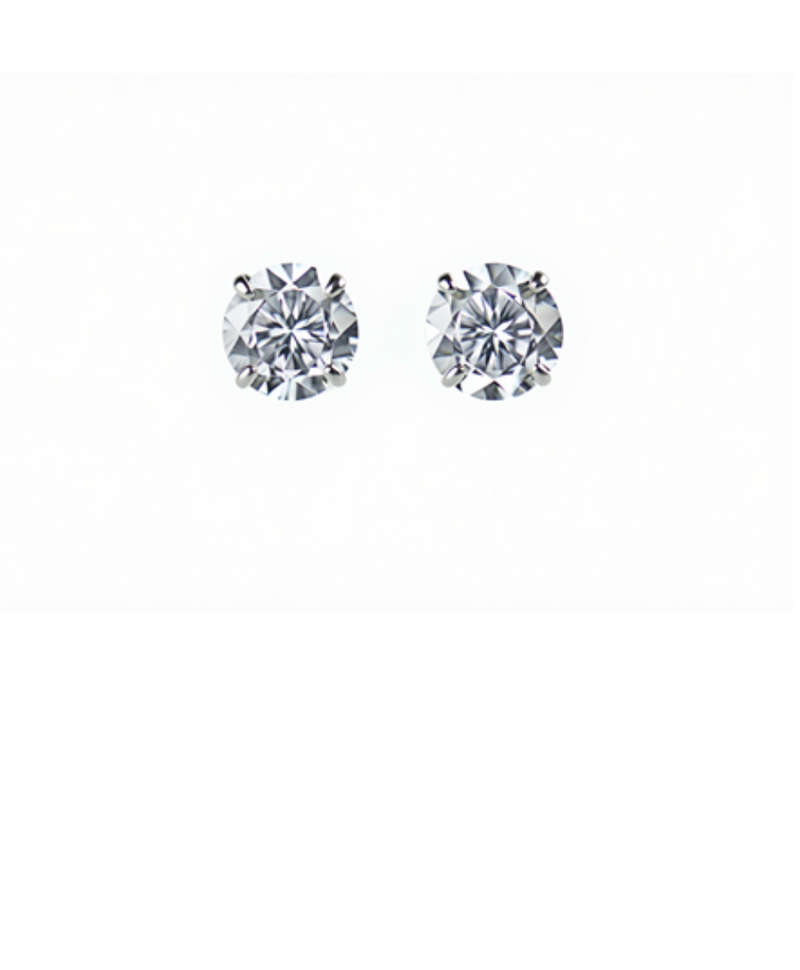 4 Carat Stud Earrings Popular