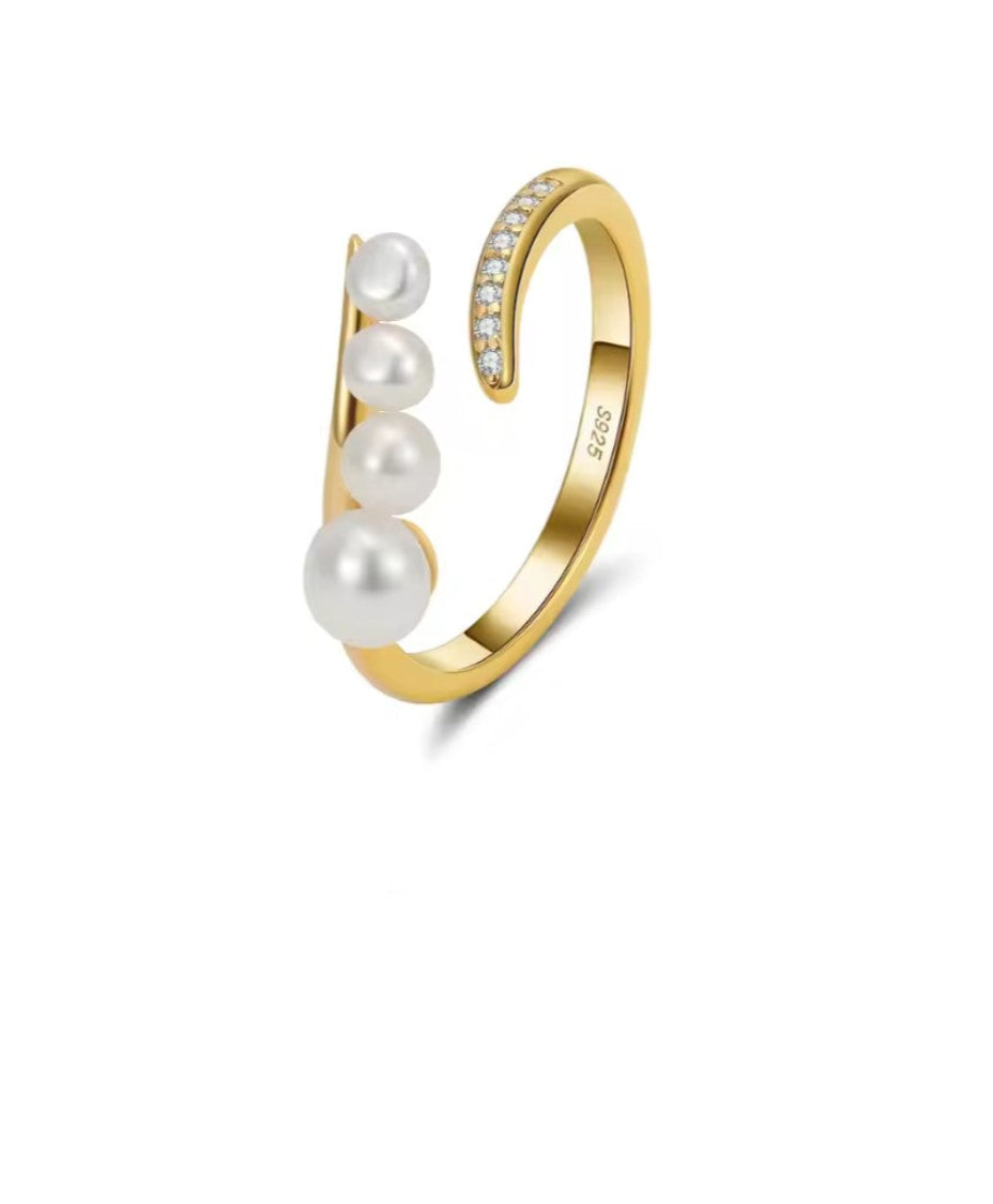 Pearl Adjustable Ring