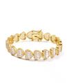 Elana Crystal Heart Bracelet Gold