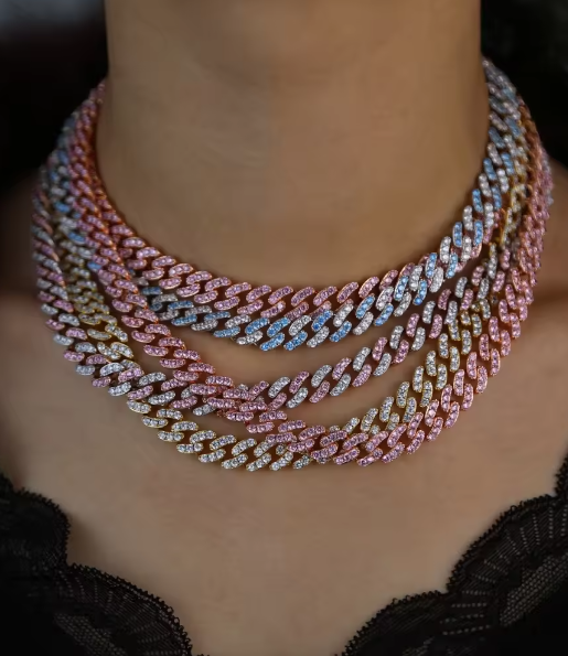 Cosmo Cuban Crystal Necklace