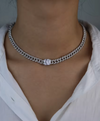 Kelly Mini Cuban Crystal Necklace