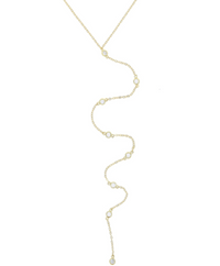 Veli Lariat Necklace Gold