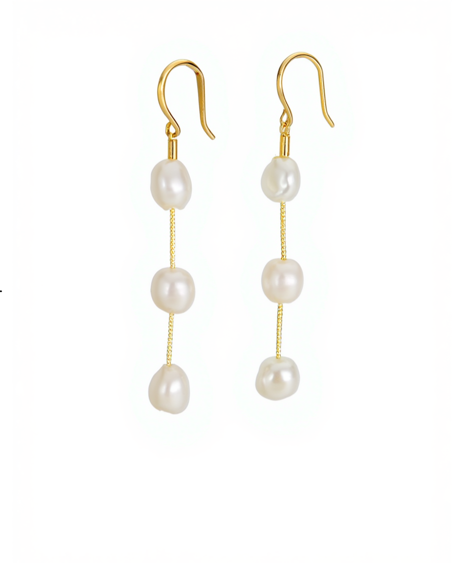 Baroque Pearl Drop Earrings