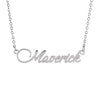 Glam Tennis Crystal Name Necklace 18k Gold Plated (Personalized)