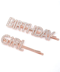 Glitter Name Hairpin 18k Gold Plated (Personalized)