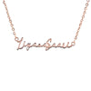 Box Chain Name Necklace 18k Gold Plated (Personalized) Rose Gold