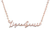 Cursive English Name Necklace 18k Gold Plated (Personalized)