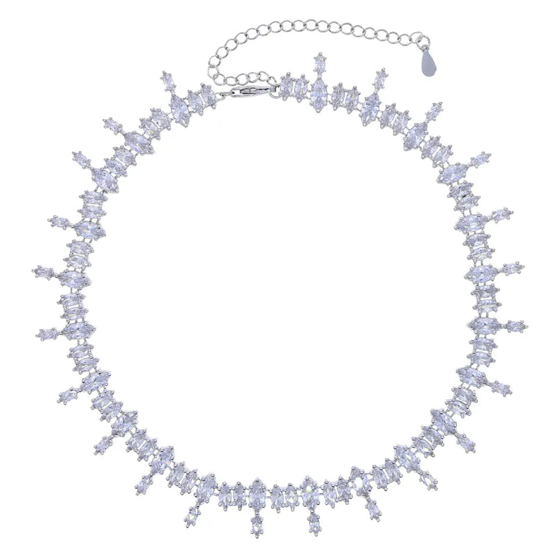 Elsa Bling Necklace Silver One-Size