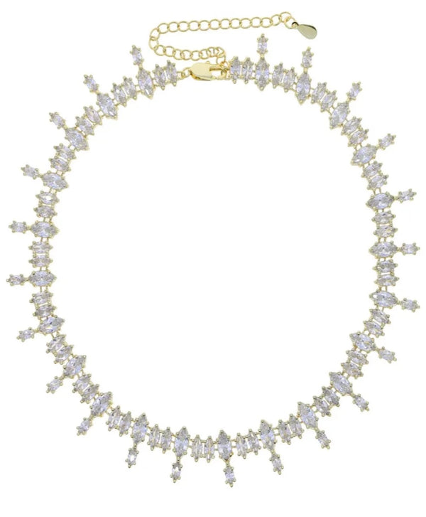 Elsa Bling Necklace Gold One-Size