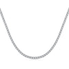 Mabel Round Tennis Necklace (2mm, 3mm, 4mm)