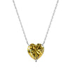 Victoria Heart Necklace Yellow One-Size