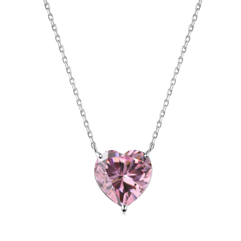 Victoria Heart Necklace Pink One-Size