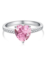 Victoria Heart Ring Pink