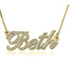 Luxury Crystal Name Gold Necklace 18k Gold Plated (Personalized)