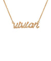 Crystal Letter Name Necklace 18k Gold Plated (Personalized) Rose Gold