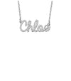 Crystal Letter Name Necklace 18k Gold Plated (Personalized) Silver