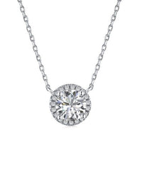 Avery Solitaire Necklace Silver One-Size