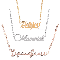 English Name Necklace 18k Gold Plated (Personalized)